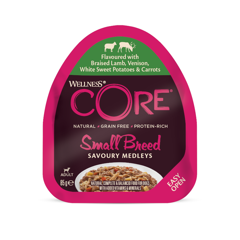 Wellness Core Small Breed Grain Free Cordero y Venado tarrina para perros, , large image number null